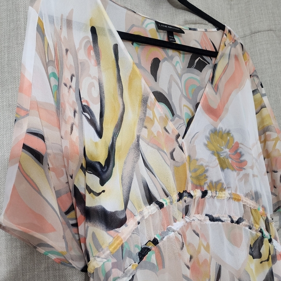 Lane Bryant Plus Size Chiffon Tunic Shirt Size 22/24 - Picture 7 of 8